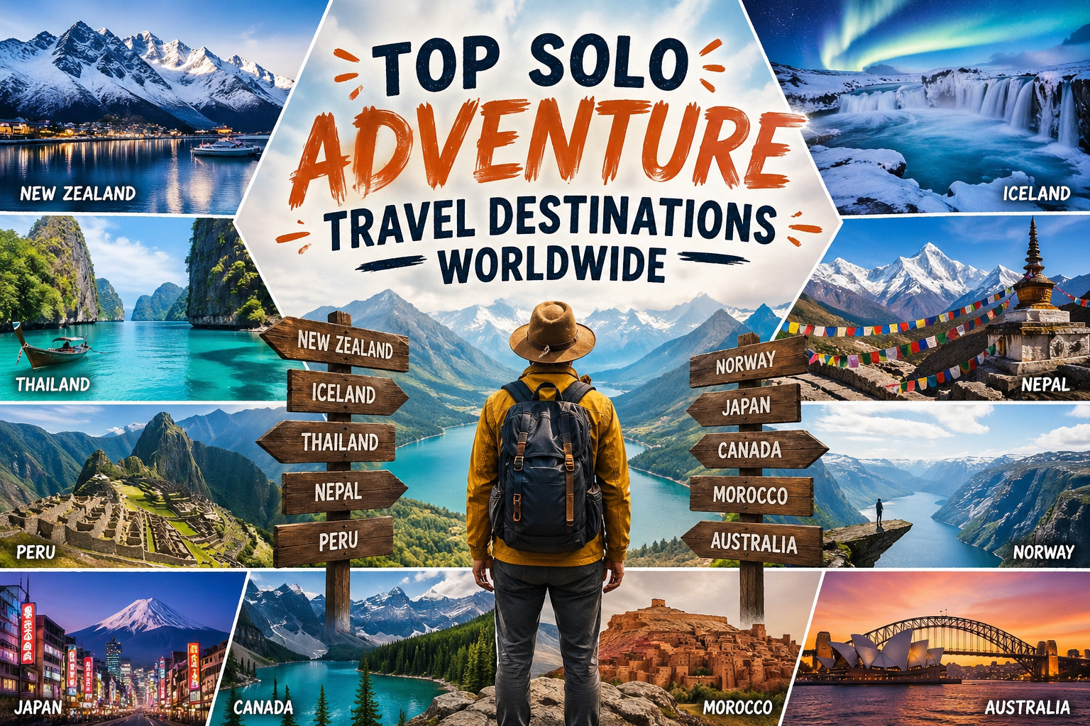 Top Solo Adventure Travel Destinations Worldwide