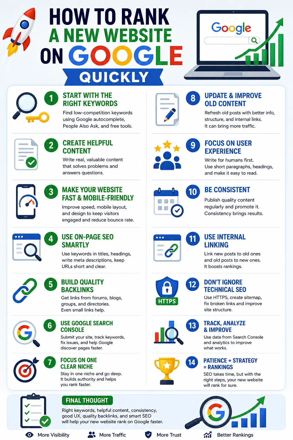 How to rank a new website on Google quickly