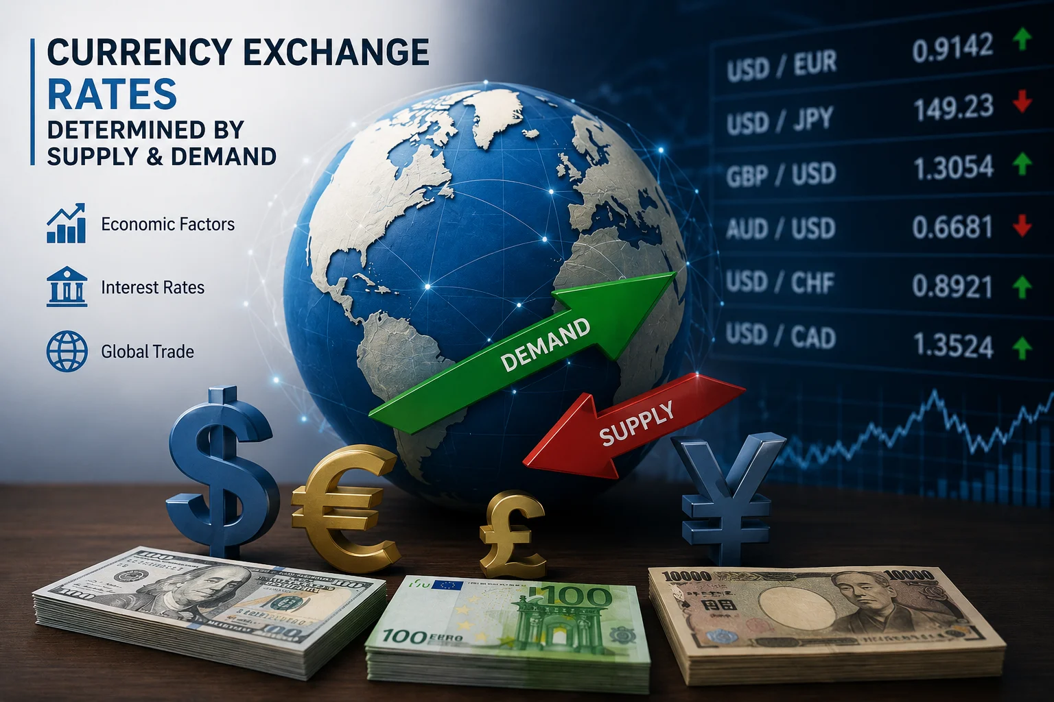 Currency Exchange Supply and Demand