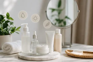 Serene Morning Skincare Vanity