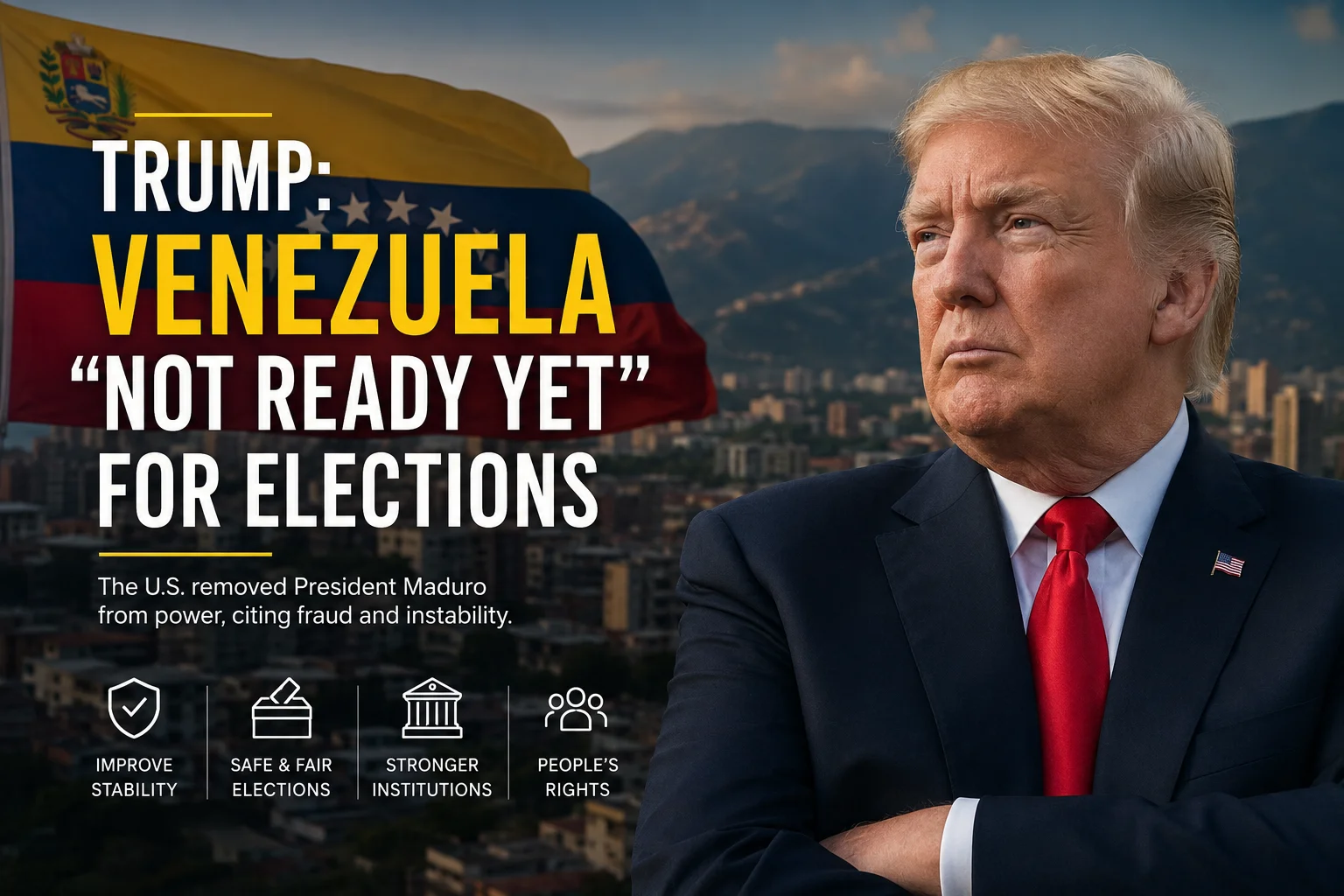 Trump and Venezuela Election Graphic