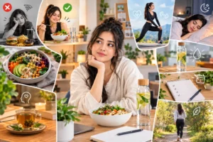Healthy Lifestyle Collage