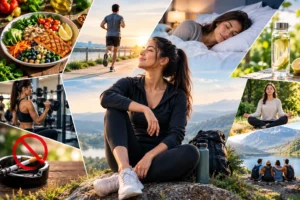 Holistic Wellness Lifestyle Collage
