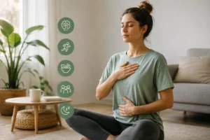 Mindful Breathing in a Sunlit Retreat