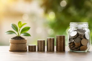 Plant and Coin Growth Chart