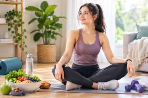 Serene Home Wellness Yoga Moment
